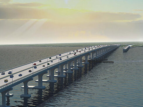 View of the Buckman Bridge