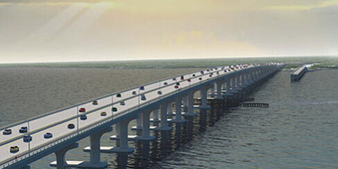 View of the Buckman Bridge