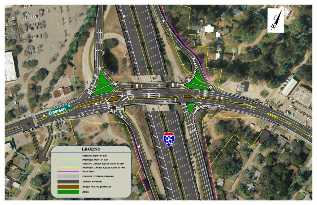 New Interchange Design Planned at I-95 and Emerson Street